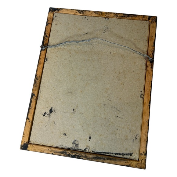 Peepal Leaf Elephant Art Fram Wall Decor Hand Painted Vintage - Picture 7 of 10